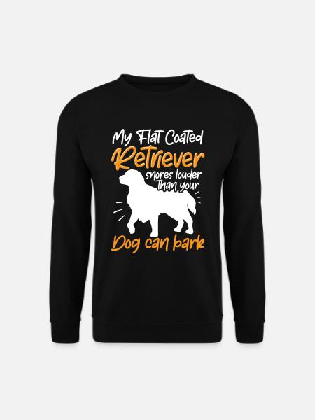 Flat Coated Retriever schnarcht lauter - Unisex Pullover - Schwarz