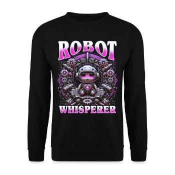 Robotik Ingenieur Robot Whisperer - Unisex Pullover - Schwarz - Vorne - Alina (178cm) & Michal (187cm)