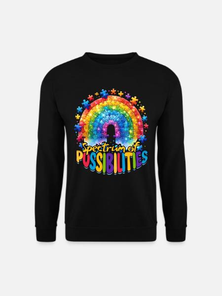 Autist Autismus Spectrum of Possibilities - Unisex Pullover - Schwarz