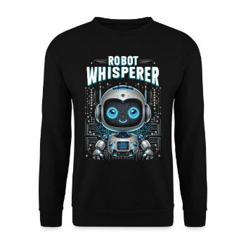 Robotik Ingenieur Robot Whisperer - Unisex Pullover - Schwarz - Vorne - Alina (178cm) & Michal (187cm)