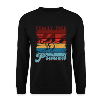 Vasektomie Family Tree Puned - Unisex Pullover - Schwarz - Vorne - Alina (178cm) & Michal (187cm)