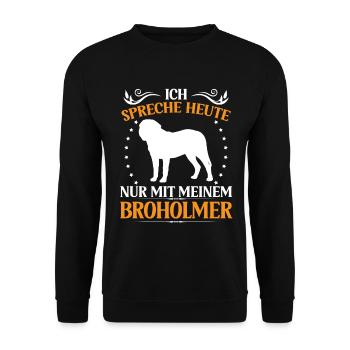 Broholmer Ne parlez qu’à Broholmer - Sweat-shirt Unisexe - noir - Devant - Alina (178cm) & Michal (187cm)