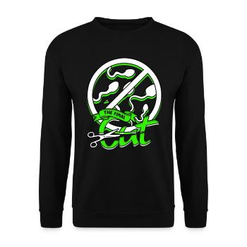 Vasectomy The Final Cut - Unisex Sweatshirt - black - Front - Alina (178cm) & Michal (187cm)