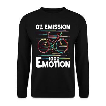 MTB Mountainbiker und Rennradfahrer Sprüche - Unisex Pullover - Schwarz - Vorne - Alina (178cm) & Michal (187cm)