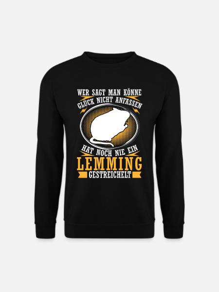 Lemming Petting Vole Lemming - Unisex Sweatshirt - black