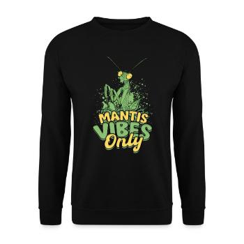 Gottesanbeterin Mantis Vibes uniquement - Sweat-shirt Unisexe - noir - Devant - Alina (178cm) & Michal (187cm)