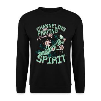 Mante religieuse Mante Mante Mante Mante Mante - Sweat-shirt Unisexe - noir - Devant - Alina (178cm) & Michal (187cm)