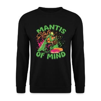 Gottesanbeterin Mantis État d’ - Sweat-shirt Unisexe - noir - Devant - Alina (178cm) & Michal (187cm)