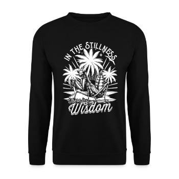 Mante religieuse mante - Sweat-shirt Unisexe - noir - Devant - Alina (178cm) & Michal (187cm)