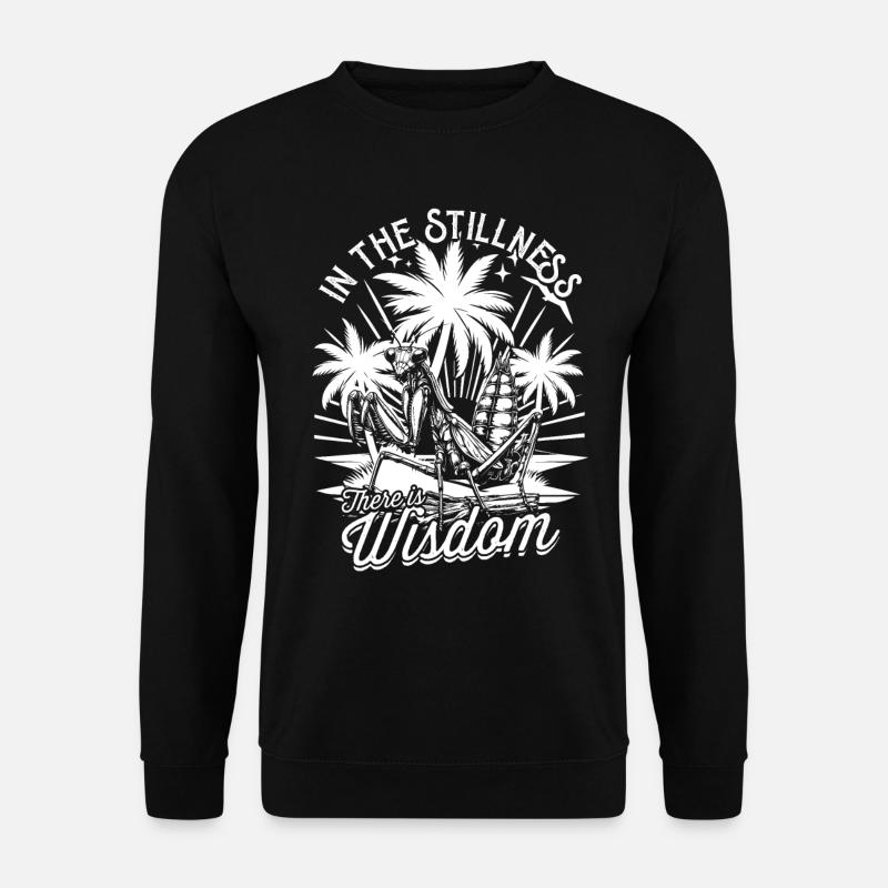 Gottesanbeterin Fangheuschrecken - Unisex Pullover - Schwarz