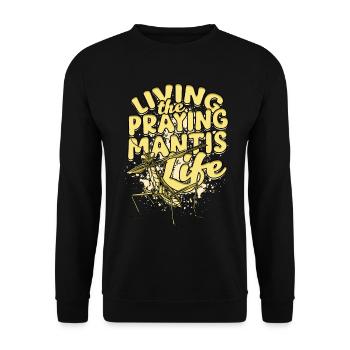 Gottesanbeterin Vivre la vie de la mante religieuse - Sweat-shirt Unisexe - noir - Devant - Alina (178cm) & Michal (187cm)