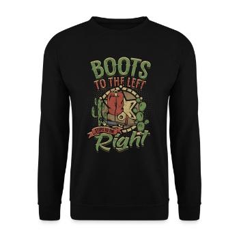 Line Dance Line Dancer - Unisex Sweatshirt - black - Front - Alina (178cm) & Michal (187cm)