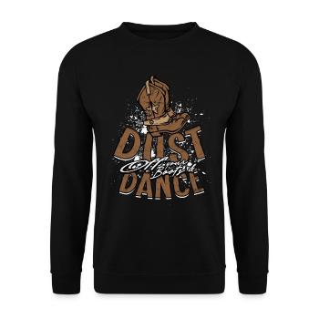 Danse en ligne Poussière de vos bottes et danse - Sweat-shirt Unisexe - noir - Devant - Alina (178cm) & Michal (187cm)