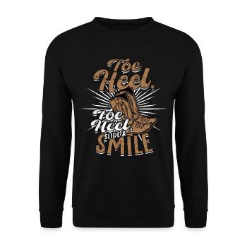 Line Dance Line Dancer Line Dancing - Unisex Sweatshirt - black - Front - Alina (178cm) & Michal (187cm)