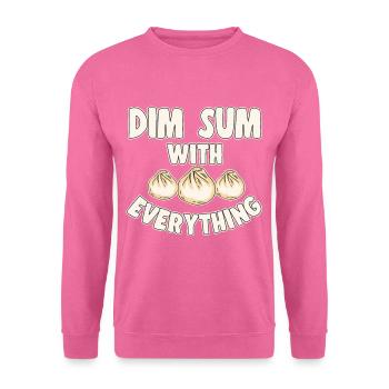 Delicious Asian Food Bao Bun Funny Dim Sum - Unisex Sweatshirt - pink - Front