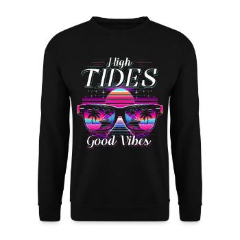 Croisiéristes de croisière Marées hautes - Sweat-shirt Unisexe - noir - Devant - Alina (178cm) & Michal (187cm)