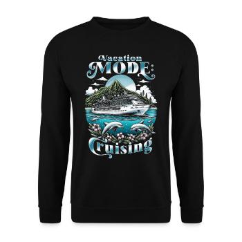 Croisière en mode vacances - Sweat-shirt Unisexe - noir - Devant - Alina (178cm) & Michal (187cm)