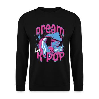 KPop rêve de musique coréenne dans la K-Pop - Sweat-shirt Unisexe - noir - Devant - Alina (178cm) & Michal (187cm)