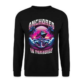 Croisiéristes de croisière ancrés au paradis - Sweat-shirt Unisexe - noir - Devant - Alina (178cm) & Michal (187cm)