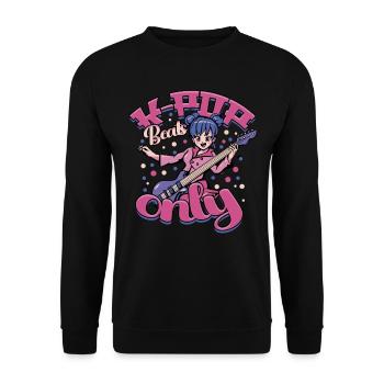 KPop Musique coréenne K-Pop Beats uniquement - Sweat-shirt Unisexe - noir - Devant - Alina (178cm) & Michal (187cm)