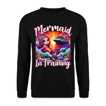 Croisière Cruiser Sirène en formation - Sweat-shirt Unisexe - noir - Devant - Alina (178cm) & Michal (187cm)