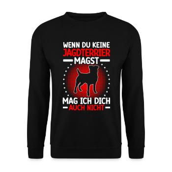 Le terrier de chasse ne vous aime pas Chien de chasse allemand - Sweat-shirt Unisexe - noir - Devant - Alina (178cm) & Michal (187cm)