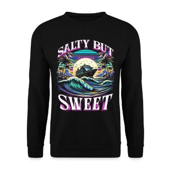 Croisière Cruiser Salé mais sucré - Sweat-shirt Unisexe - noir - Devant - Alina (178cm) & Michal (187cm)