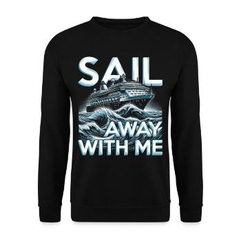 Les croisiéristes de croisière partent avec moi - Sweat-shirt Unisexe - noir - Devant - Alina (178cm) & Michal (187cm)