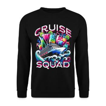 Croiseur de croisière Escouade de croisière - Sweat-shirt Unisexe - noir - Devant - Alina (178cm) & Michal (187cm)