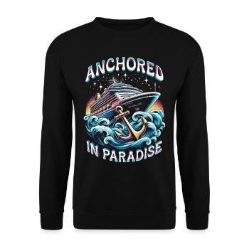 Croisiéristes de croisière ancrés au paradis - Sweat-shirt Unisexe - noir - Devant - Alina (178cm) & Michal (187cm)