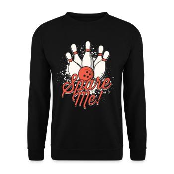 Bowling Spare Me! - Unisex Sweatshirt - black - Front - Alina (178cm) & Michal (187cm)