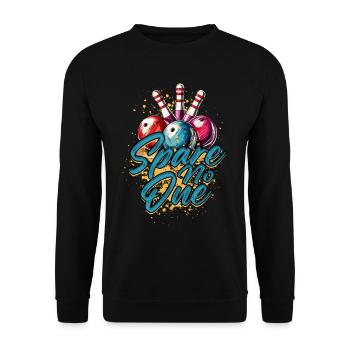 Le bowling n’épargne personne - Sweat-shirt Unisexe - noir - Devant - Alina (178cm) & Michal (187cm)