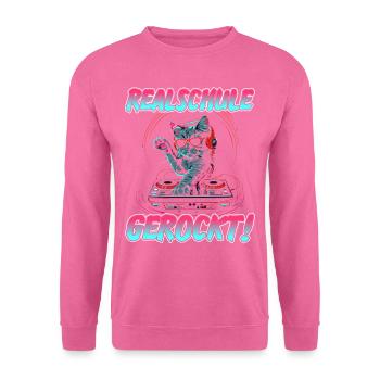 Abschlussklasse Schulabschluss Realschule gerockt - Unisex Pullover - Pink - Vorne