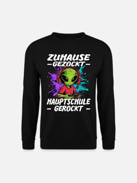Schulabschluss Hauptschule gerockt | Quali - Unisex Pullover - Schwarz