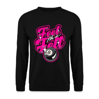 8-Ball Billard Feet The Felt - Unisex Pullover - Schwarz - Vorne - Alina (178cm) & Michal (187cm)