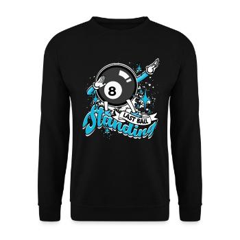 8-Ball Billard Last Ball Standing - Unisex Pullover - Schwarz - Vorne - Alina (178cm) & Michal (187cm)