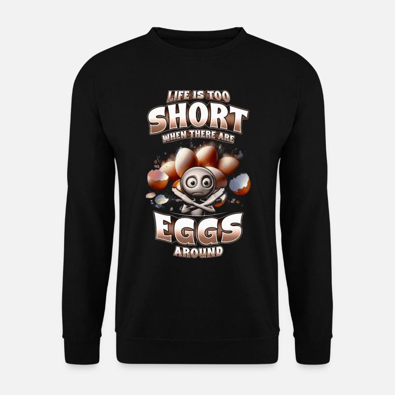 Egg allergy - Unisex Sweatshirt - black
