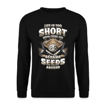 Capsule fruit allergy - Unisex Sweatshirt - black - Front - Alina (178cm) & Michal (187cm)