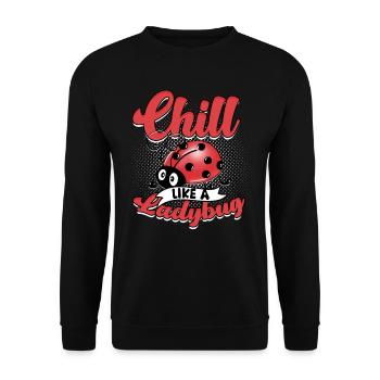 Ladybug Entomology Entomologist - Unisex Sweatshirt - black - Front - Alina (178cm) & Michal (187cm)