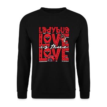 Ladybug Entomology Entomologist - Unisex Sweatshirt - black - Front - Alina (178cm) & Michal (187cm)