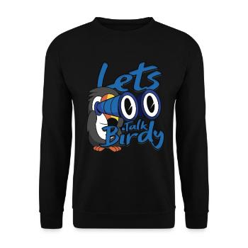 Ornithologue ornithologique Parlons ornithologie - Sweat-shirt Unisexe - noir - Devant - Alina (178cm) & Michal (187cm)