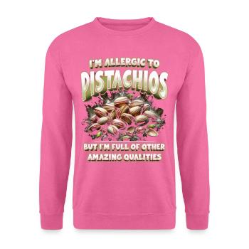 Allergie à la pistache - Sweat-shirt Unisexe - rose - Devant