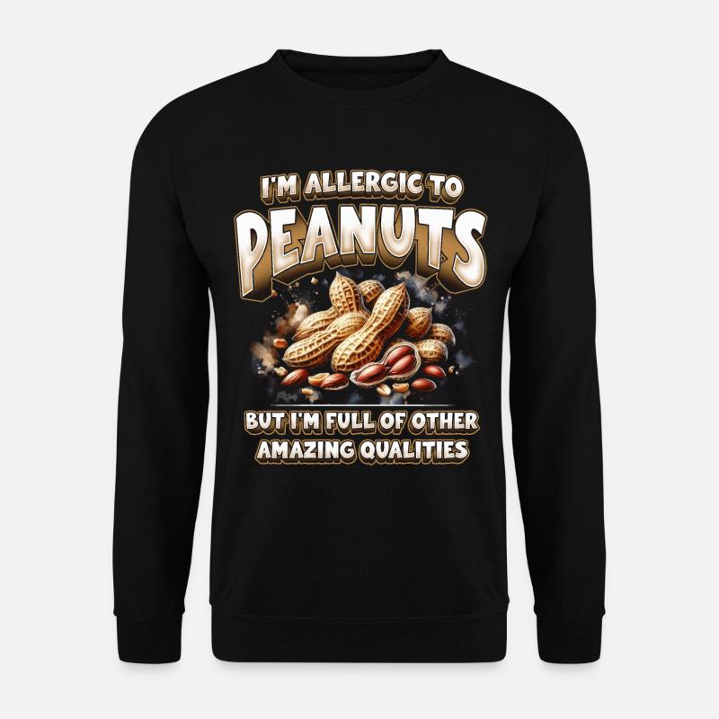 Erdnussallergie - Unisex Pullover - Schwarz