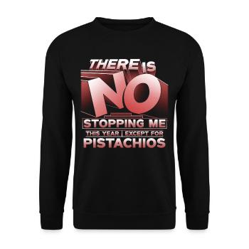Pistachio allergy - Unisex Sweatshirt - black - Front - Alina (178cm) & Michal (187cm)