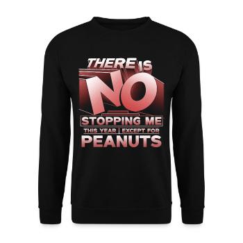 Allergie aux arachides - Sweat-shirt Unisexe - noir - Devant - Alina (178cm) & Michal (187cm)