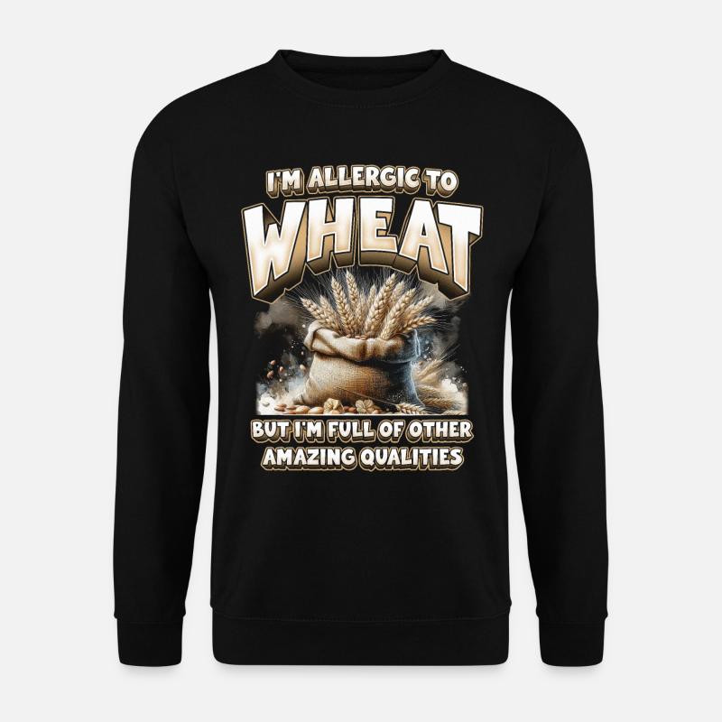 Wheat allergy - Unisex Sweatshirt - black