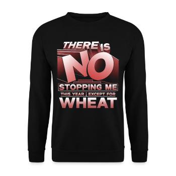 Wheat allergy - Unisex Sweatshirt - black - Front - Alina (178cm) & Michal (187cm)