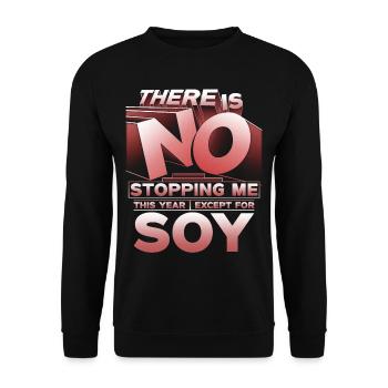 Soy allergy - Unisex Sweatshirt - black - Front - Alina (178cm) & Michal (187cm)