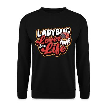 Coccinelle Entomologie Coccinelle Amante de coccinelle pour la vie - Sweat-shirt Unisexe - noir - Devant - Alina (178cm) & Michal (187cm)