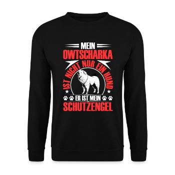 Ovcharka me protège Ovcharka caucasien - Sweat-shirt Unisexe - noir - Devant - Alina (178cm) & Michal (187cm)